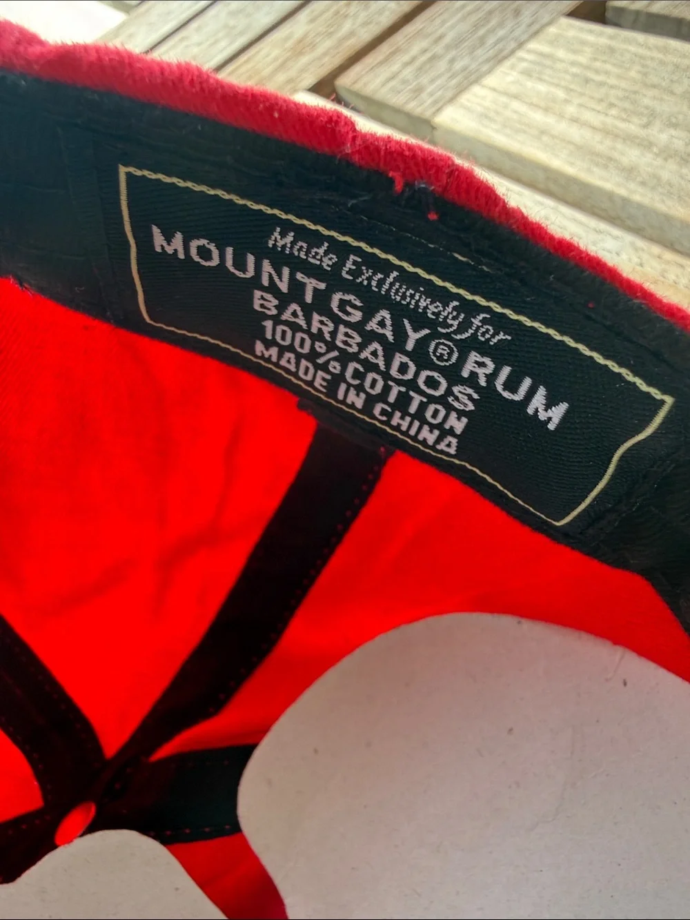 Mount Gay Rum Barbados classic red